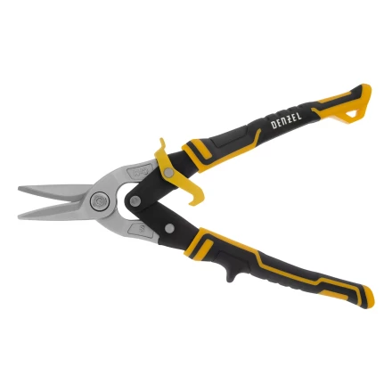 Ножницы по металлу Denzel 78370, 270 мм, прямой рез, сталь-CrMo, трехкомпонентные рукоятки купить в Ханты-Мансийске