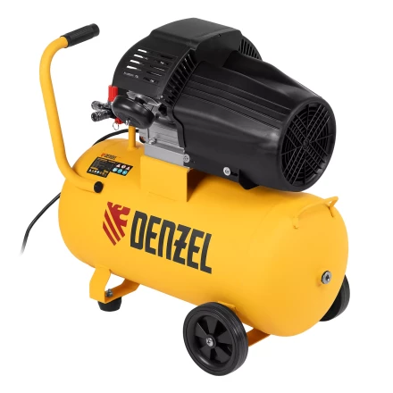 Компрессор воздушный прям. привод Denzel DCV1800/50 58168, 1,8 кВт, 50 литров, 320 л/мин купить в Ханты-Мансийске