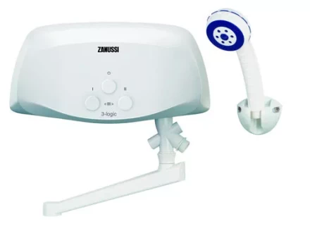 Водонагреватель проточный ZANUSSI 3-logic 55 TS душ и кран купить в Ханты-Мансийске