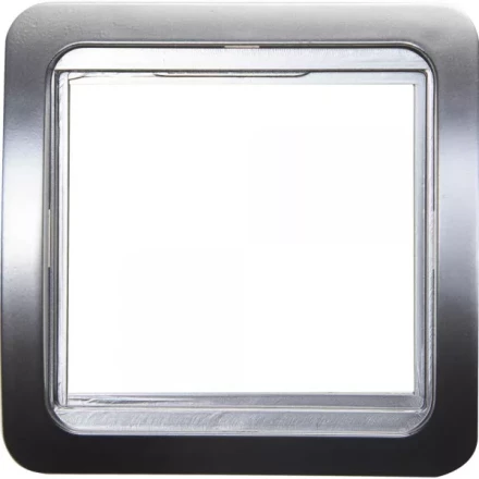 Панель СВЕТОЗАР "ГАММА" накладная, цвет светло-серый металлик, 1 гнездо SV-54145-SM купить в Ханты-Мансийске