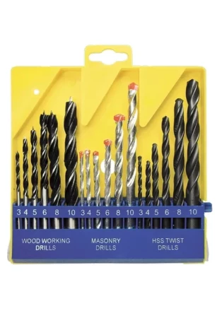Набор сверл по бетону металлу дереву 3-4-5-6-8-10 мм 18 шт пластиковый бокс SPARTA 725305 купить в Ханты-Мансийске