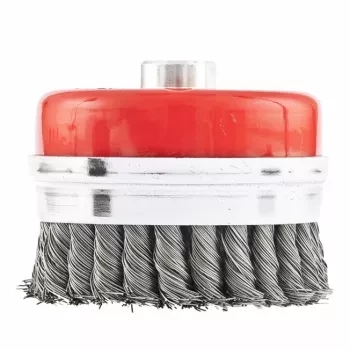 Щетка для УШМ Heavy Duty, 100 мм, М14, "чашка", крученая металлическая проволока  MATRIX 74672 купить в Ханты-Мансийске