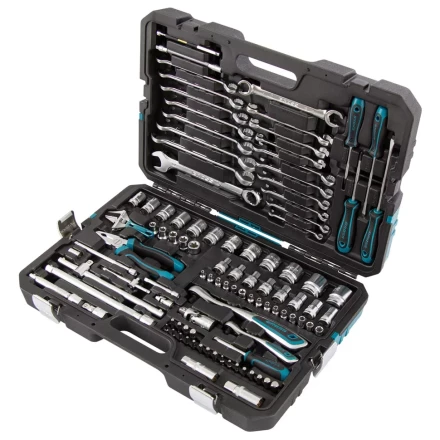 Набор инструментов 101 предмет, 120 зубьев, CrV, 1/4&quot;, 1/2&quot; Gross 14151 купить в Ханты-Мансийске