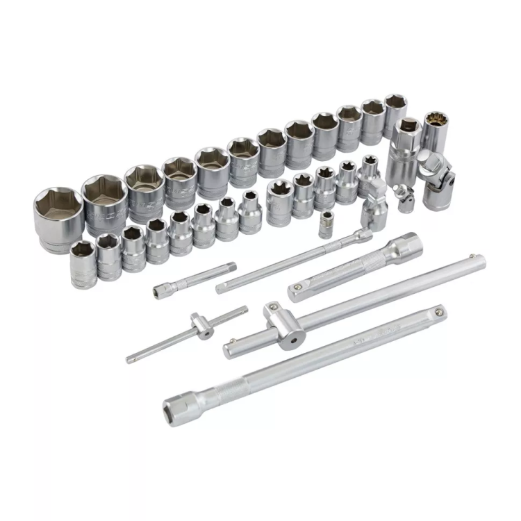 Набор инструментов 101 предмет, 120 зубьев, CrV, 1/4", 1/2" Gross 14151 купить в Ханты-Мансийске