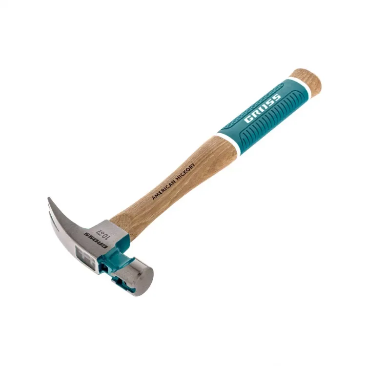 Молоток-гвоздодер с магнитом GROSS AMERICAN HICKORY 280 г угол 75 обрезиненная рукоятка 10417 купить в Ханты-Мансийске