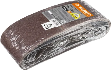 Лента шлифовальная бесконечная ЗУБР &quot;СТАНДАРТ&quot; на тканевой основе, для ЛШМ, P60, 100х610мм, 5 шт 35343-060 купить в Ханты-Мансийске