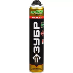 Пена ЗУБР &quot;GOLD PRO НР55&quot; профессиональная, монтажная, пистолетная, всесезонная, 800мл 41158