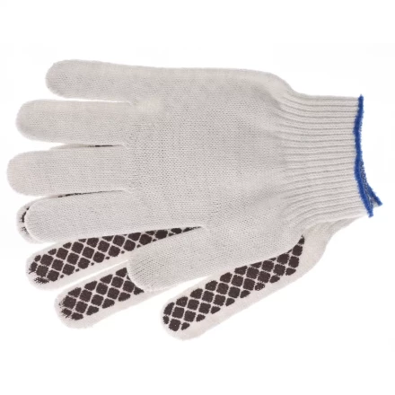 Перчатки трикотажные рисунок ПВХ гель Шахматный облив оверлок Сибртех Россия 67779 купить в Ханты-Мансийске