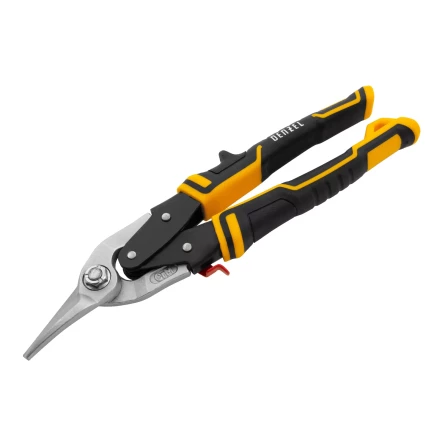 Ножницы по металлу Denzel, 270 мм, прямой и левый рез, сталь-СrMo, трехкомпонентные рукоятки, 78372 купить в Ханты-Мансийске