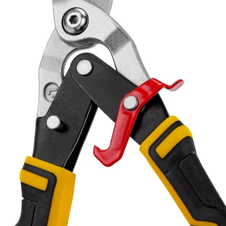 Ножницы по металлу Denzel, 270 мм, прямой и левый рез, сталь-СrMo, трехкомпонентные рукоятки, 78372 купить в Ханты-Мансийске