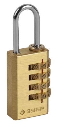 Замок ЗУБР &quot;ЭКСПЕРТ&quot; навесной мини, кодовый, 4 диска 37118-2_z01 купить в Ханты-Мансийске