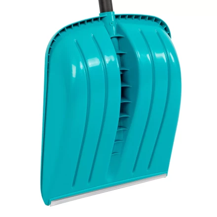 Лопата для уборки снега Palisad 61677, полипропилен, 365х450х1355 мм, алюминиевый черенок, усиленная, LUXE купить в Ханты-Мансийске