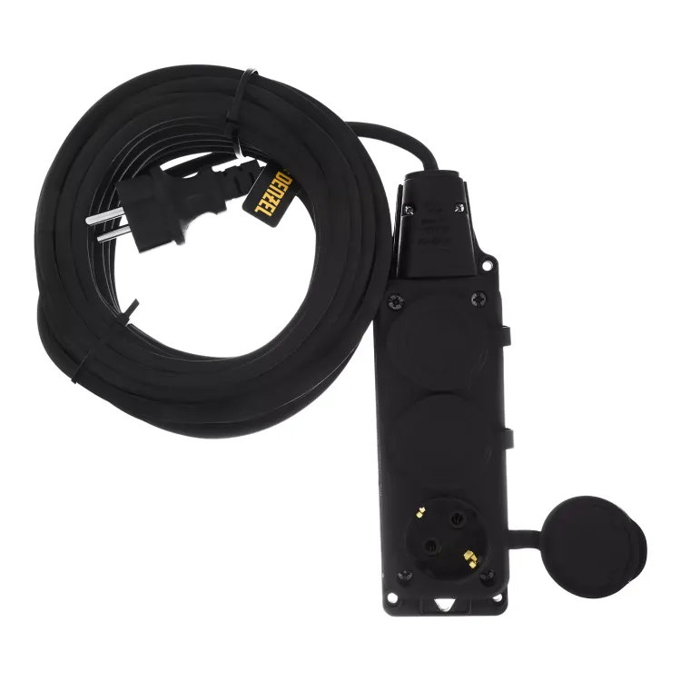 Удлинитель-шнур силовой Denzel Top Series 37421, КГТТ, 10м, 3 розетки, 3 x 1,5 мм, 3 м купить в Ханты-Мансийске
