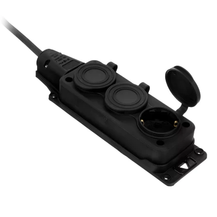 Удлинитель-шнур силовой Denzel Top Series 37421, КГТТ, 10м, 3 розетки, 3 x 1,5 мм, 3 м купить в Ханты-Мансийске