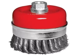 Щетка для УШМ Heavy Duty, 125 мм, М14, "чашка", крученая металлическая проволока MATRIX 74674