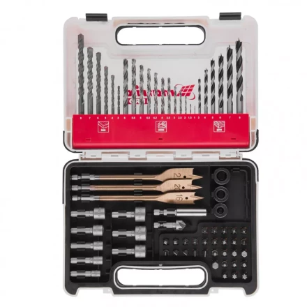 Набор сверл комбинированный по металлу 1-6 мм бетону 3-8 мм дереву 3-8 мм перки биты 30 шт адаптер головки 8 шт 71 предмет Pro Matrix 725671 купить в Ханты-Мансийске