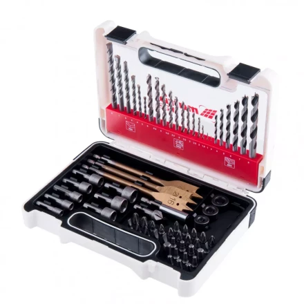 Набор сверл комбинированный по металлу 1-6 мм бетону 3-8 мм дереву 3-8 мм перки биты 30 шт адаптер головки 8 шт 71 предмет Pro Matrix 725671 купить в Ханты-Мансийске