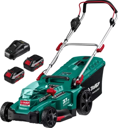 ЗУБР С1-18, 36 В, 37 см, 2х18 В АКБ (4 А·ч), бесщеточная газонокосилка (ГКЛ-3736-42) купить в Ханты-Мансийске
