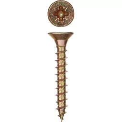 Шурупы ЗУБР "МАСТЕР" по дереву желтопассивированные, 3.0x25мм, 70шт 300396-30-025