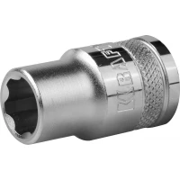 Торцовая головка KRAFTOOL "INDUSTRIE QUALITAT", Cr-V, SUPER-LOCK, хромосатинированная, 1/2", 8 мм 27801-08_z01