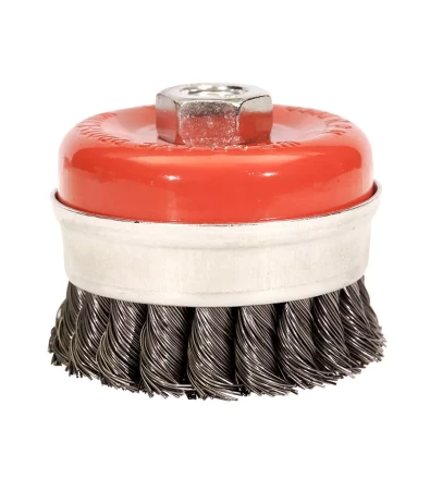 Щетка для УШМ М14/80 мм чашечная сталь витая VMX 511722 купить в Ханты-Мансийске