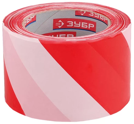 Сигнальная лента ЗУБР "МАСТЕР", цвет красно-белый, 70мм х 200м 12240-70-200 купить в Ханты-Мансийске