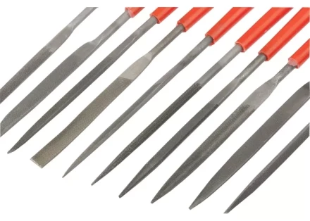 Набор надфилей 180 х 5мм 10 шт пластиковые рукоятки MATRIX 15824 купить в Ханты-Мансийске