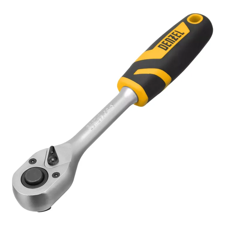 Набор инструментов Denzel 15801, 1/2", 1/4", CrV, S2, пластиковый кейс, 64 предмета купить в Ханты-Мансийске