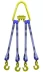 Строп текстильный четырехветвевой 4СТ 5 т  L=3.5 м SF6 50 мм Звено РТ- 3 купить в Ханты-Мансийске
