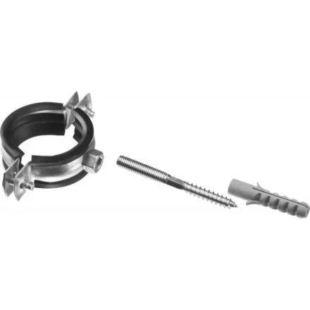 ЗУБР &quot;МАСТЕР&quot;. Хомут трубный с гайкой, оцинкованный, в комплекте с сантехнической шпилькой и дюбелем, 1 1/4&quot;, 1шт 37866-38-43 купить в Ханты-Мансийске