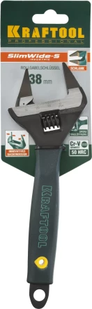 Ключ разводной SlimWide-S, 200 / 38 мм, KRAFTOOL 27263-20 купить в Ханты-Мансийске