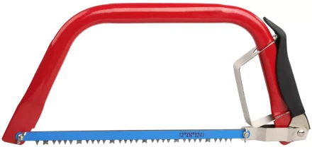 Набор GRINDA Пила лучковая с 2 полотнами по дереву и по металлу, 300мм/12&quot; 1551-30 купить в Ханты-Мансийске