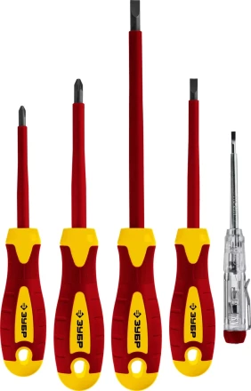 ЗУБР 5 предм, набор диэлектрических отверток, Профессионал (25265) купить в Ханты-Мансийске