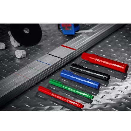 ЗУБР МП-1000К чёрный, 2-10 мм, клиновидный перманентный маркер (06333-2) купить в Ханты-Мансийске