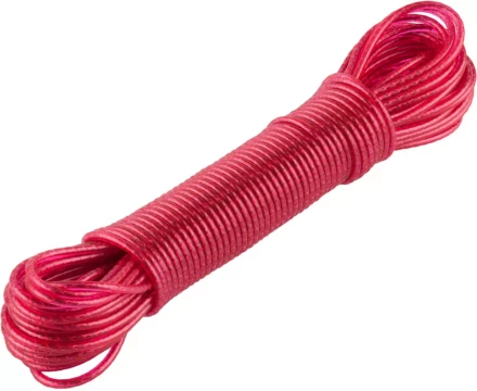 Шнур ЗУБР &quot;МАСТЕР&quot; бельевой, стальная сердцевина, в пластиковой оплетке, 15м 50140-15 купить в Ханты-Мансийске