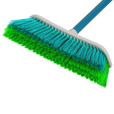 Щетка пластмассовая для подметания пола с комбинированной щетиной, 27 см, с черенком, 120 cм, Home Palisad 935645 купить в Ханты-Мансийске