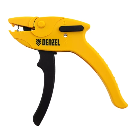 Щипцы для зачистки электропроводов, сечением 0,2-6 мм2, функция обрезания проводов Denzel 17741 купить в Ханты-Мансийске