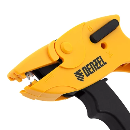 Щипцы для зачистки электропроводов, сечением 0,2-6 мм2, функция обрезания проводов Denzel 17741 купить в Ханты-Мансийске