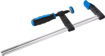 Струбцина ЗУБР &quot;ПРОФЕССИОНАЛ&quot;, тип &quot;F&quot;, двухкомпонентная ручка, стальная закаленная рейка, 50х250мм 32155-050-250 купить в Ханты-Мансийске
