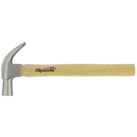 Молоток-гвоздодер, 450 г Sparta, боек 27 мм, деревянная рукоятка 1042055 купить в Ханты-Мансийске
