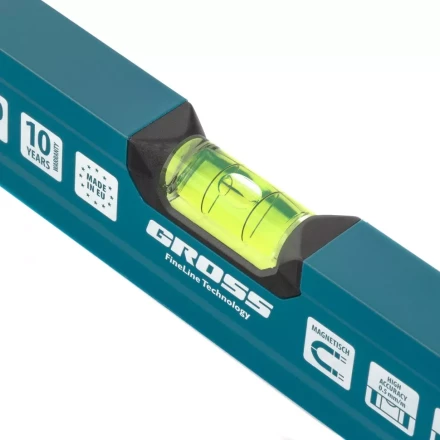 Уровень алюминиевый 600 мм магнитный 2 глазка Magnetisch  Gross 33711 купить в Ханты-Мансийске