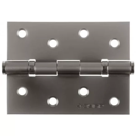 Петля универсальная ЗУБР &quot;ЭКСПЕРТ&quot;, 2 подшипника, цвет мат. никель (PN), с крепежом, 100х75х2,5мм, 2 шт 37601-100-4 купить в Ханты-Мансийске