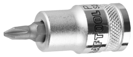 Торцовая бита-головка KRAFTOOL &quot;INDUSTRIE QUALITAT&quot;, материал S2, PHILLIPS, сатинированная, 1/2&quot;, PH2 27901-2_z01 купить в Ханты-Мансийске