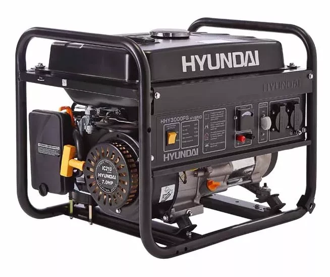 Бензогенератор газовый Hyundai HHY3000FG + колеса hourmeter LPG kit купить в Ханты-Мансийске