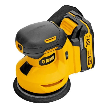 Машина шлифовальная эксцентриковая аккумуляторная CROSH-20-125, Li-Ion, 20 В// Denzel 28901 купить в Ханты-Мансийске
