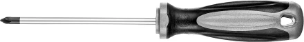 Отвертка MIRAX 25096-1-10, закаленный стержень, двухкомпонентная рукоятка, PH1x100мм 25096-1-10 купить в Ханты-Мансийске