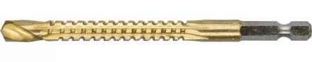 ЗУБР. Сверло фрезеровальное по дереву и тонкому листовому металлу, шестигранный хвостовик 1/4&quot;, 8х110мм 29966-08 купить в Ханты-Мансийске