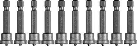 ЗУБР 10 шт, PH2, 50 мм, биты с ограничителем (26002-2-50-10) купить в Ханты-Мансийске