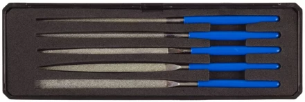 Набор ЗУБР "ЭКСПЕРТ" Надфили с алмазным напылением в пластиковом боксе, P 140, 140х75мм, 5 предметов 33388-140-H5 купить в Ханты-Мансийске