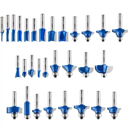 ЗУБР 30 шт, набор профильных фрез по дереву, Профессионал (28796-H30) купить в Ханты-Мансийске